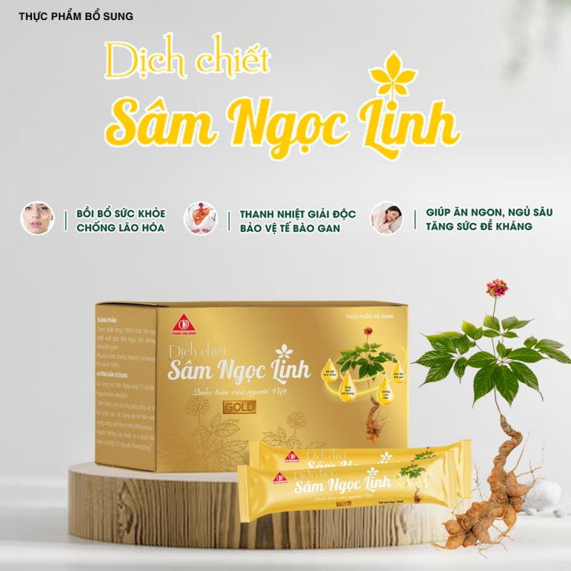 Dịch chiết Sâm Ngọc Linh  - Giúp bồi bổ sức khỏe - 15 gói