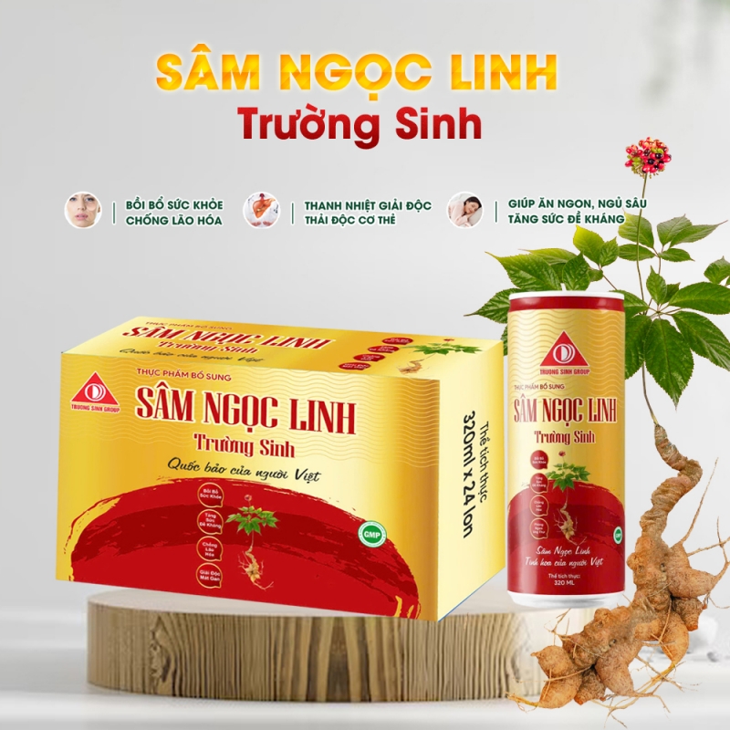 Nước Sâm Ngọc Linh Gold (Thùng 24 lon)